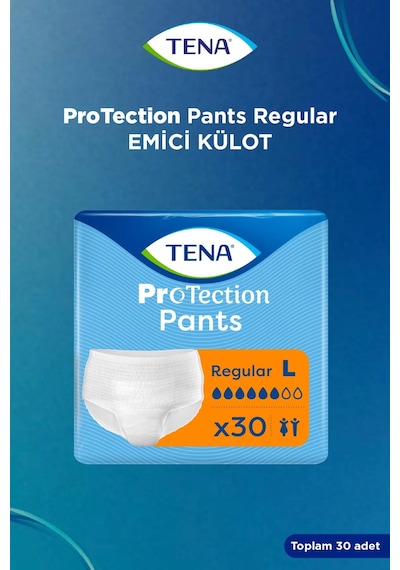 Tena Protection Pants Regular Emici Külot Yetişkin Bezi L 30 Adet