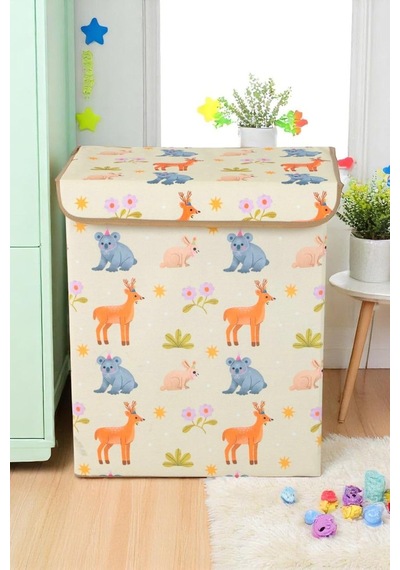 Tr Animals Büyük Kapaklı Kutu, 40 X 50 Cm, Saklama Kutusu, Oyuncak Organizer Genel