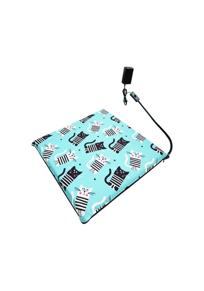Kedi Minderi Isıtmalı Model 45x45cm 12v Adaptörlü Su Geçirmez Kdtes63
