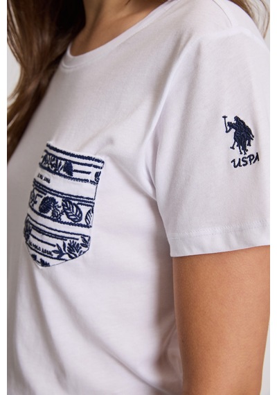 U.S. Polo Assn. U.s. Polo Assn. Kadın Beyaz Tişört 50323540-vr013