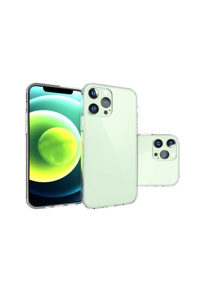 Apple Uyumlu iPhone 14 Pro Kilif Seffaf Ince Ve Esnek Süper Silikon 559259542