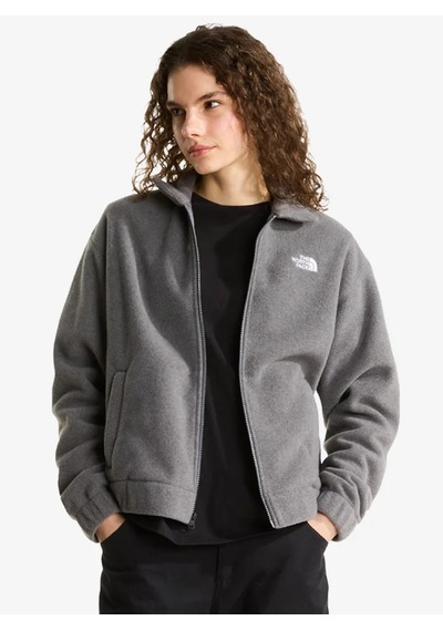 The North Face Nf0a8j6k-0v2 W Fleece Collared Jacket Kadın Ceket Gri