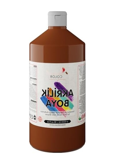 Uzun Süreli Kullanım İçin Terracotta Akrilik Boya, 1000 Gr 0,15 L