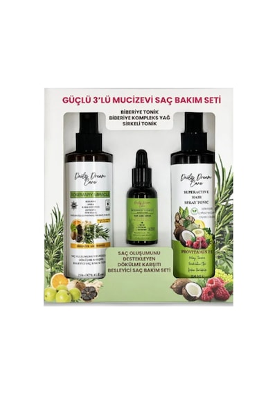 Rosemary Miracle Biberiye Bakımı 3 Lü Set Tonik + Serum