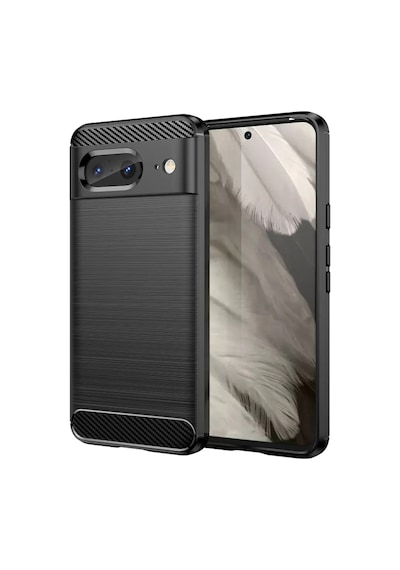 Google Pixel 8 Pro Brushed Carbon Fiber Silikon Kılıf - Al3332