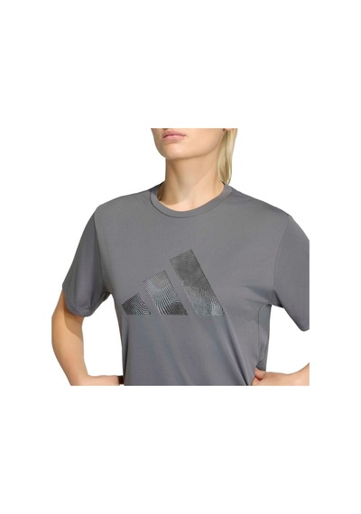 Adidas Run Ess Bl T W Kadın Tişört Jz6824 Gri