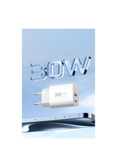 C89q 1 Adet 30w Type-c Ve 1 Adet 22.5w Usb Çıkışlı Ekstra Dl49 1m Usb To Type-c Kablolu Pd