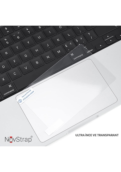 Novstrap Apple Uyumlu MacBook Air M3 2024 13.6 İnç A3113 İle Trackpad Koruyucu Film Karışık Çok Renkli