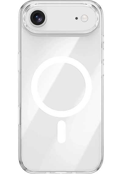 Newface Apple iPhone Uyumlu 17 Air Kılıf Pc Real Magsafe Kapak Semeglbl - 32 - Şeffaf