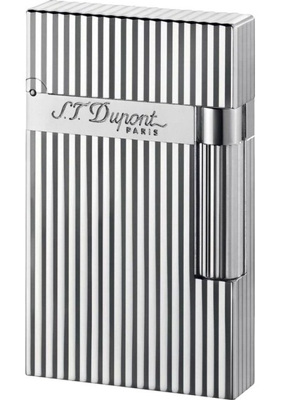 S.t. Dupont Ligne 2 Briquet Lignes Verticales Argent Çakmak 16817