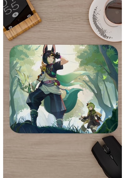 Tighnari Genshin Impact Anime Gacha V2 - 22x18 Gaming Mouse Pad Fare Altlığı