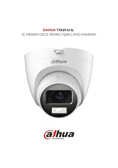 Hac T1a21p U Il 2mp Güvenlik Kamerası Cvı Tvı Ahd Cvbs Gece Renkli
