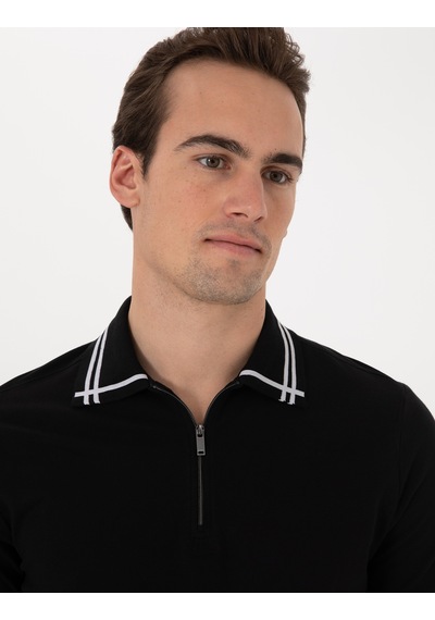Pierre Cardin Erkek Siyah Tişört 50302607-vr046 Siyah