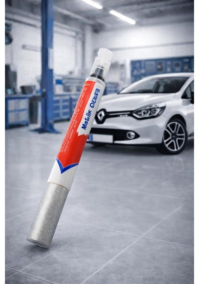 Gri Oto Rötuş Boya Kalemi 5 Ml Metalik Renkli Araç Çizik Kapatıcı Siyah