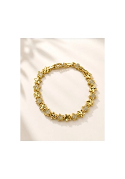 Xuping Jewelry Kadın Zirkon Taşlı Yıldız Su Yolu Bileklik 19.5 Cm Altın - 930000201 Altın - 930000201 Altın Xuping Jewelry Kadın Zirkon Taşlı Yıldız Su Yolu Bileklik 19.5 Cm Altın - 930000201 Altın - 930000201 Altın