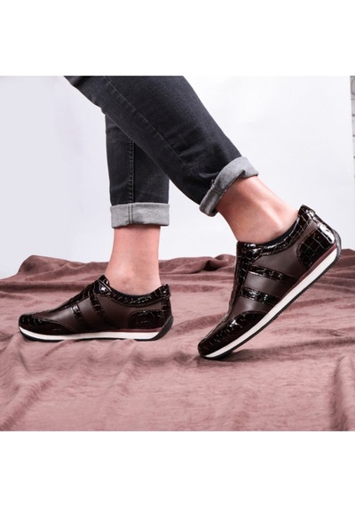Swanky Hakiki Deri Erkek Günlük Ayakkabı Çok Renkli