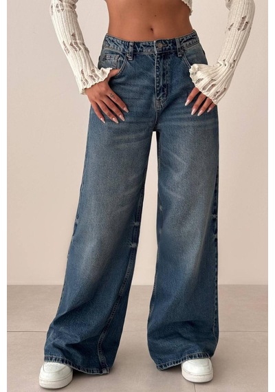 Lacarino 7718 M.r.e.w.leg Kadın Jean Pantolon Dark Blue