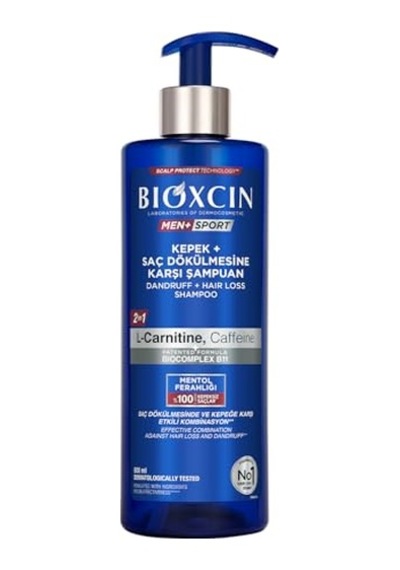 Sport Kepek Saç Dökülmesine Karşı Şampuan L-carnitine Kafein Biocomplex B11 500 Ml Tüm Saç Tipleri Için