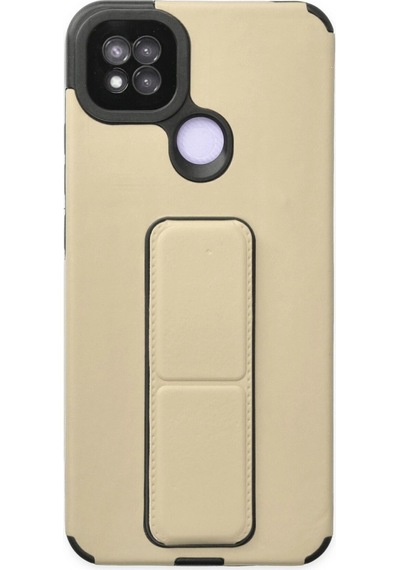 Xiaomi Redmi 9c Kılıf Mega Standlı Silikon Altın