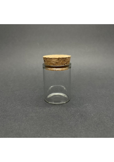 Tıpalı Cam Şişe 15 ML+  Geniş Ağızlı Tıpalı Cam Şişe 30 x 40 ML