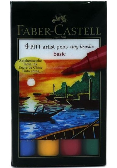 Faber Castell Pıtt Pen 4 Lü Pk Bb 'Ana Renkler'' 88167121