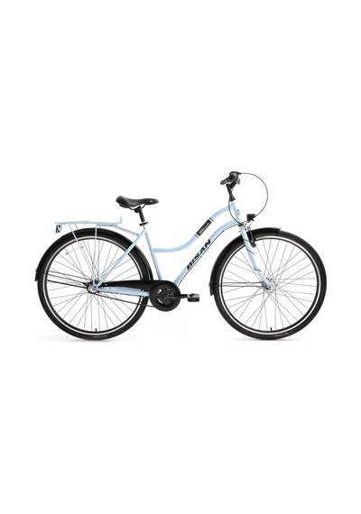 Bisan Bella Kadın Şehir Bisikleti 34cm V 24 Jant 3 Vites Buz Mavi Çok Renkli