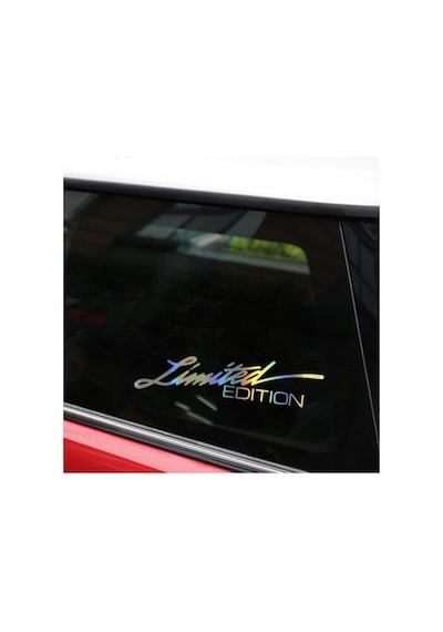 Limited Edition Renkli Renk Araba Sticker Kelebek Cam