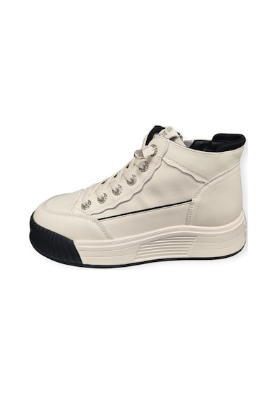 Guja 25k334 Kalın Taban Bilek Boy Kadın Sneakers Bot Siyah