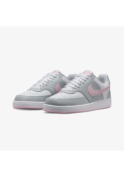 Nike Court Vision Lo Nn Kadın Sneaker Ayakkabı Beyaz Gri Beyaz Gri
