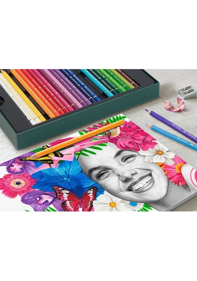 Faber-Castell Polychromos & Pitt Graphite Matt 40'lı Hediye Seti, Parlak ve Canlı Renkler