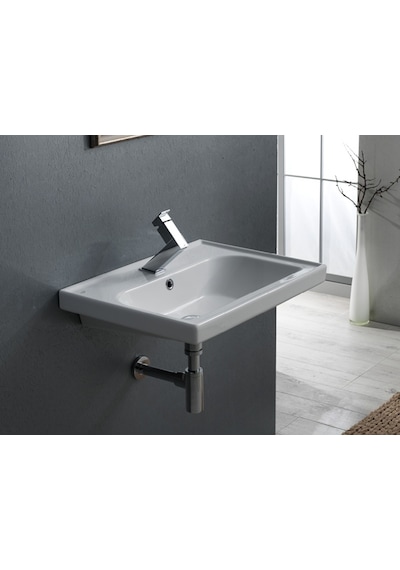 Turkuaz Seramik Cerastyle Frame 50 x 38 CM Etajerli Lavabo