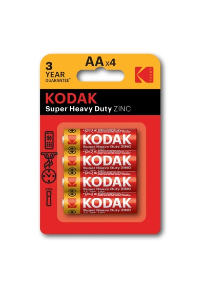 Kodak Kaahz-4 30951044-blisterli Çinko Karbon Kalem Pil, 4 Adet