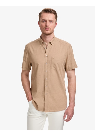Pierre Cardin Erkek Vizon Gömlek Kısa Kollu 50325340-vr052
