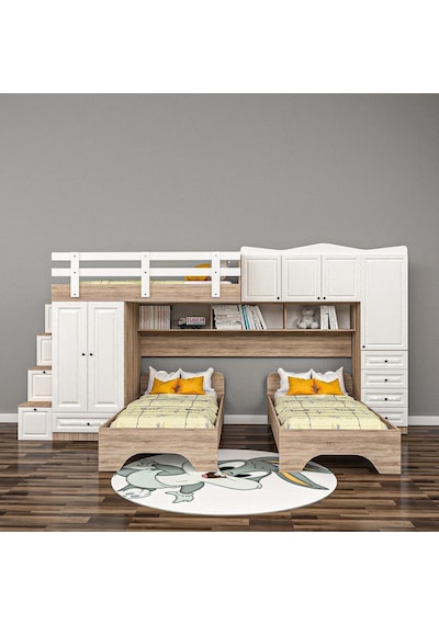 Flora Genç Odası Takımı Mdf Sis Gri Flora Genç Odası Takımı Mdf Sis Gri