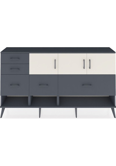 Arges Konsol 3 Raflı 5 Çekmeceli 3 Kapaklı 176x30x99 Antrasit-aytaşı/antrasit Aytası/antrasıt - Antrasıt Arges Konsol 3 Raflı 5 Çekmeceli 3 Kapaklı 176x30x99 Antrasit-aytaşı/antrasit Aytası/antrasıt - Antrasıt