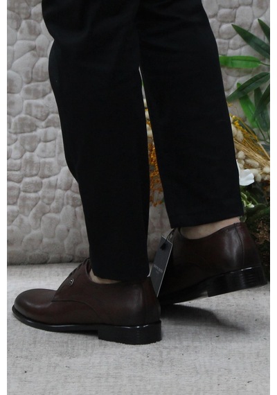 Pierre Cardin 63585 Taba Hakiki Deri Erkek Klasik Erkek Ayakkabı Kahve