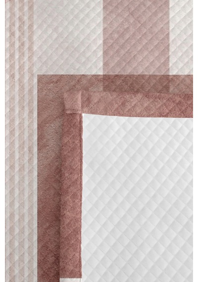 Geometrik Pudra Genç Odası Tek Kişilik Pike Takımı - Modern Bej 160x220 Cm Kapitone Yatak Örtüsü Kırık Kâğıt Nefesi