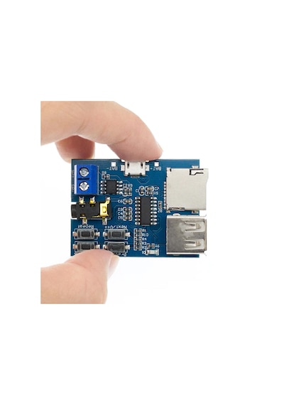 TFU MP3 Wav Ses Müzik Çalma Kartı 3W Amfi Micro SD Usb Flash Okuyucu 3.5mm Ses Soketi