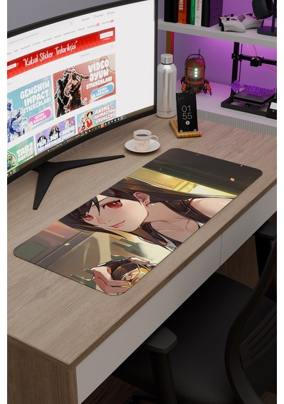 Final Fantasy Kaymaz Dikişli Kauçuk Oyuncu Mousepad V1 - 70x30 Xl Gaming Mouse Pad Fare Altlığı