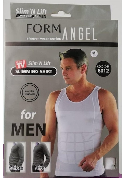 Form Angel Erkek Beden  Slim Fit Korse Atlet 2 Adet - 60