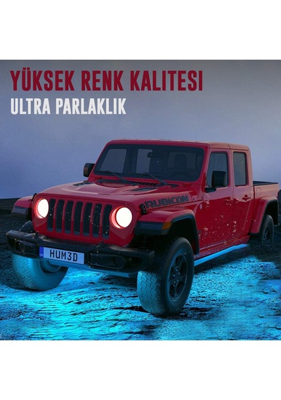 Araç Altı Rgb Led Aydınlatma Şerit Led 4'Lü Set App Kontrollü
