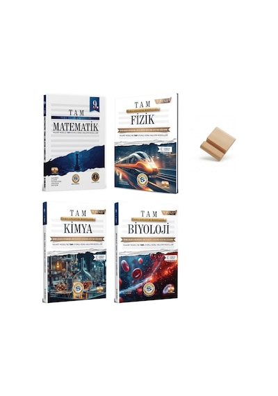 9. Sınıf Matematik Fizik Kimya Ve Biyoloji 4lü Set Bilgi Sarmal Anlatım Modülleri + Telefon Standı