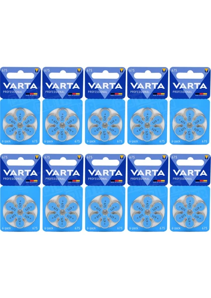 675 Numara İşitme Cihaz Pili 1,45 V 30 Adet 5 Paket