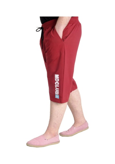 Mode Xl Büyük Beden Erkek Kapri Md Club 23508 Bordo 001