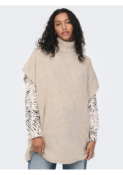 Only Onlparıs Lıfe Loose Highn Wool Vest Knt Kadın Gri Kazak - 15268869 Gri