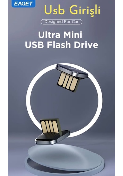 Eaget 32gb.minik Usb Flash Bellek Metal Şık Araç İçin Mükemmel