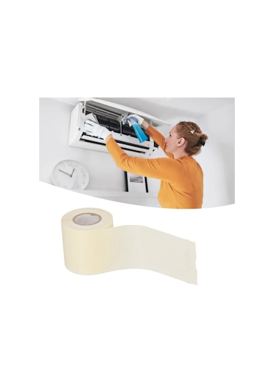 Konesam 5 Adet Pvc Klima Boru Bantı - Yağa Dayanıklı, Alev Engellli, 6cm Genişlik - Elektrik Ve Ev Aletleri İçin Isı Yalıtımı