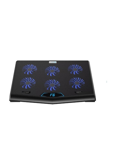 6 Fanlı Işıklı 2 Usb 7 Kademeli Gaming Notebook Soğutucu Stand