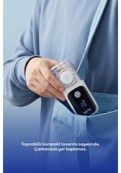 Çocuk Ve Yetişkinler İçin Taşınabilir Şarjlı Mesh Nebulizatör