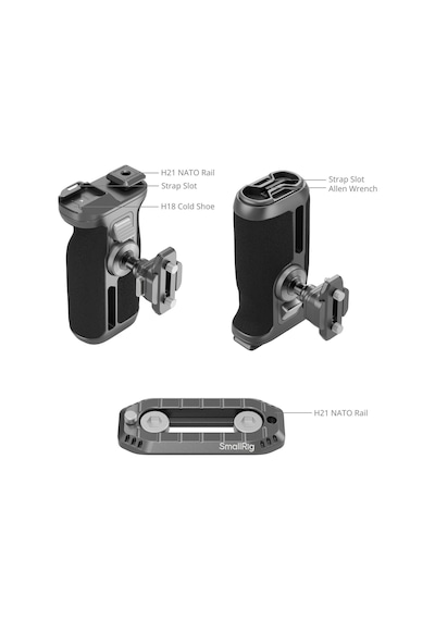 Smallrig 4485 Hawklock H21 Hızlı Çıkartmalı Döner Yan Sap Takımı